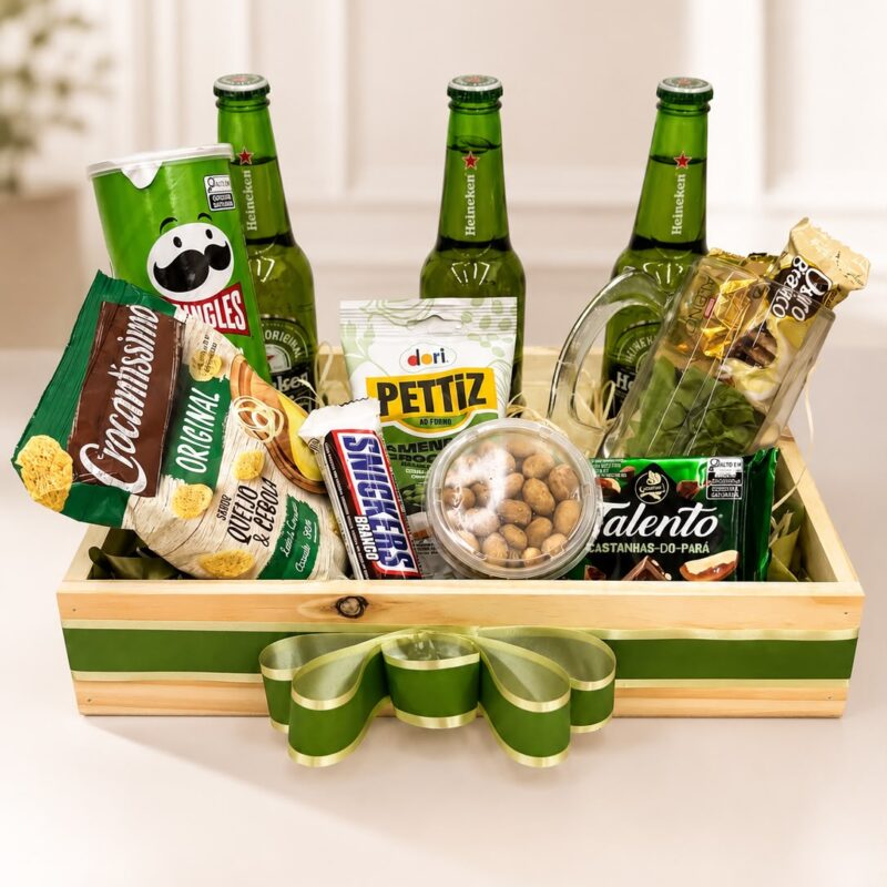 Cesta Premium Bebidas Heineken e Petiscos
