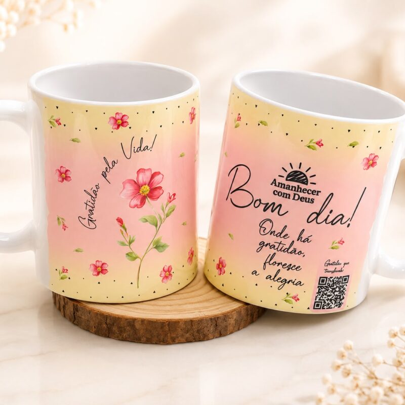 Caneca Devocional Com QRcode Única e Exclusiva