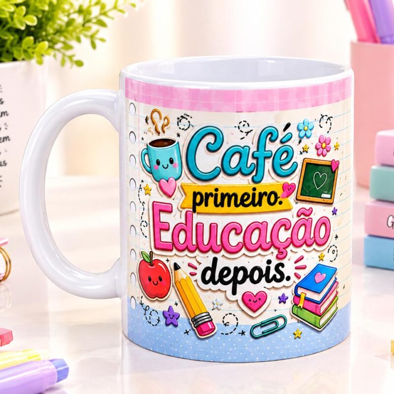 Caneca Coleção Professores Café Primeiro