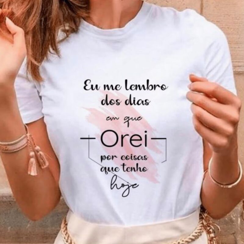 Camiseta em algodão Personalizada