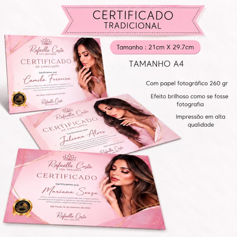 3 Unidades Certificado Tradicional